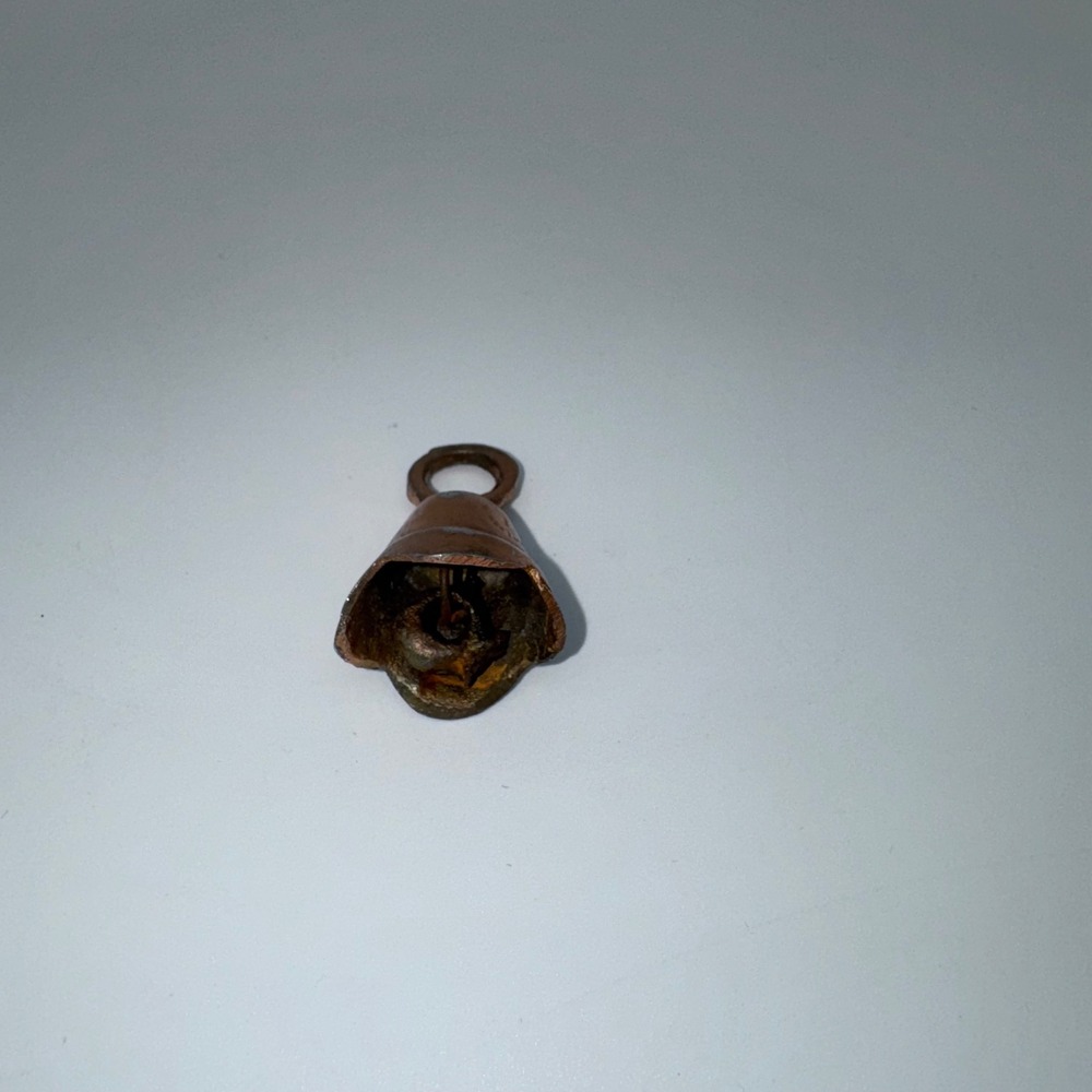 Small Metal Bell Charm Pendant with Loop for Jewelry Making Crafts - Picture 4 of 5